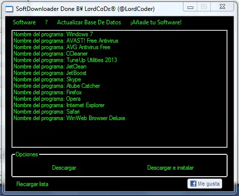 Download webtool of webapp SoftDownloader
