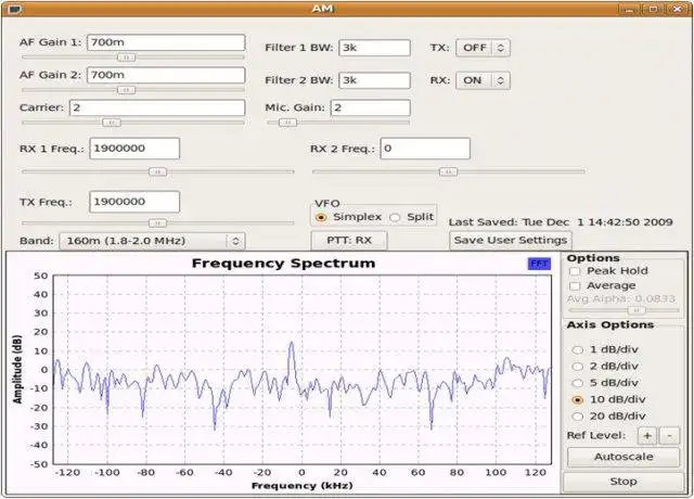 Download web tool or web app Software Defined Radio Transceiver to run in Linux online