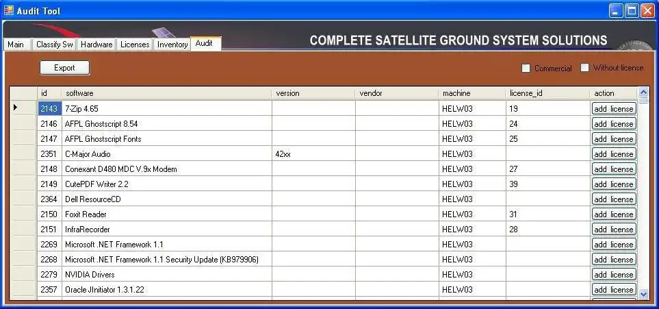 Download web tool or web app Software Inventory Audit Tool (SIAT)