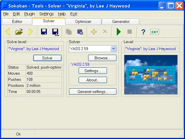 ดาวน์โหลดเครื่องมือเว็บหรือเว็บแอป Sokoban YASC เพื่อทำงานใน Windows ออนไลน์ผ่าน Linux ออนไลน์
