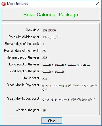 הורד כלי אינטרנט או אפליקציית אינטרנט Solar Calendar