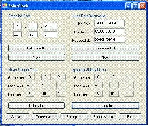 下载网络工具或网络应用程序 Solar Clock