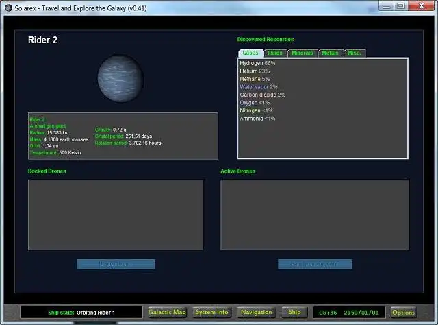 Pobierz narzędzie internetowe lub aplikację internetową Solarex - Podróżuj i odkrywaj galaktykę, aby działać w systemie Linux online