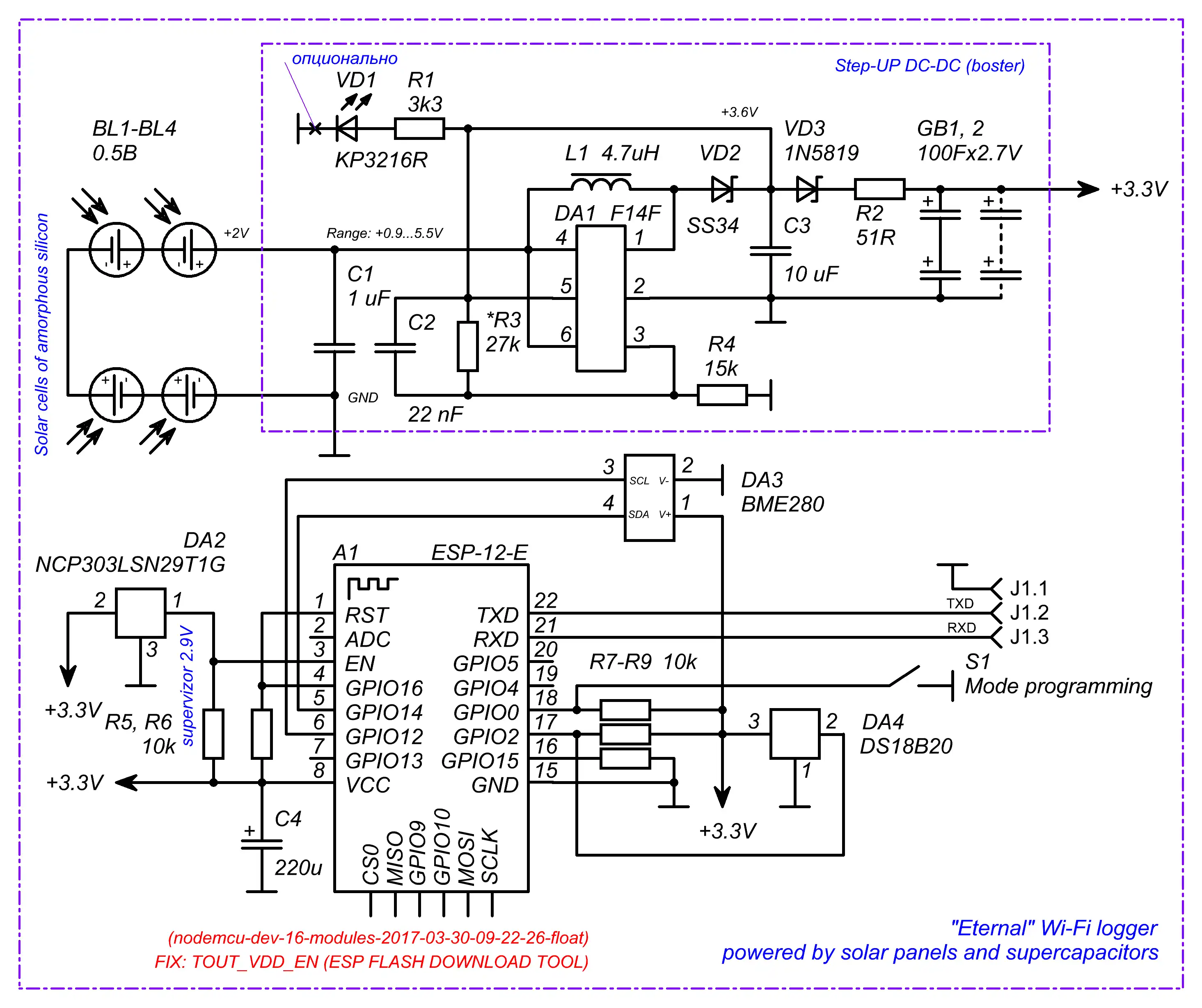 Download web tool or web app Solar Wi-Fi weather station on ESP12