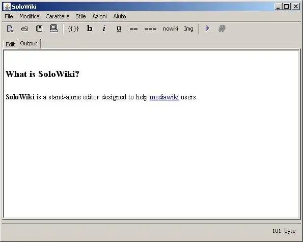 Download web tool or web app SoloWiki editor