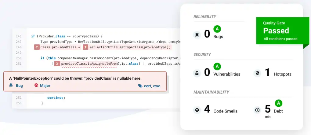 Scarica lo strumento web o l'app web SonarQube