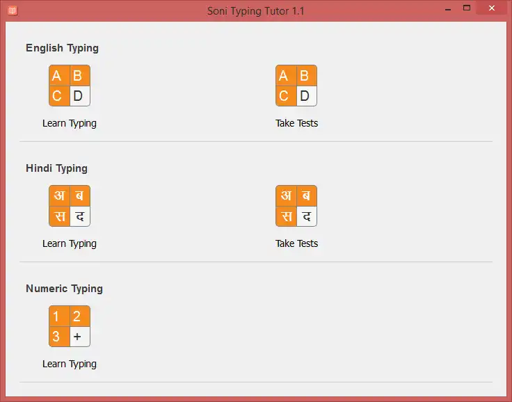 Download web tool or web app Soni Typing-Tutor