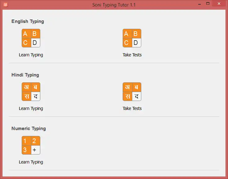 قم بتنزيل أداة الويب أو تطبيق الويب Soni Typing-Tutor