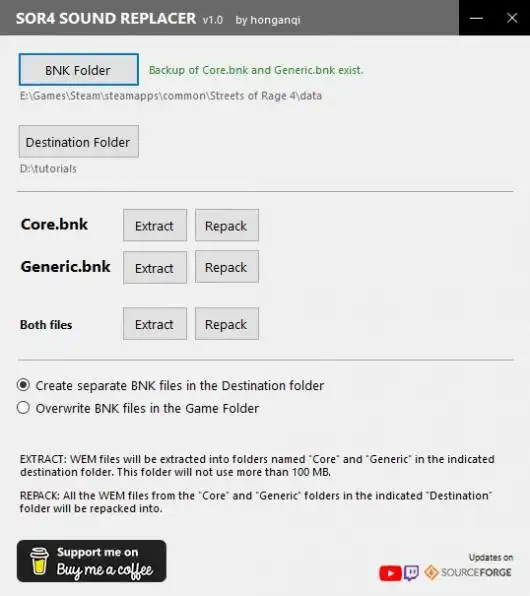 Download web tool or web app SOR4SoundReplacer