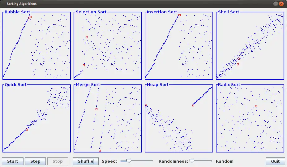 Download web tool or web app Sorting Algorithms