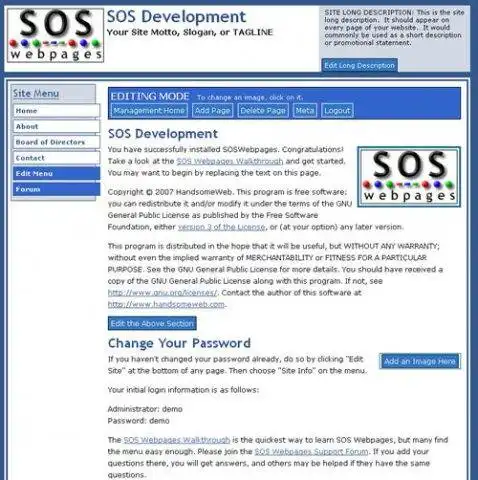 قم بتنزيل أداة الويب أو تطبيق الويب SOS Webpages