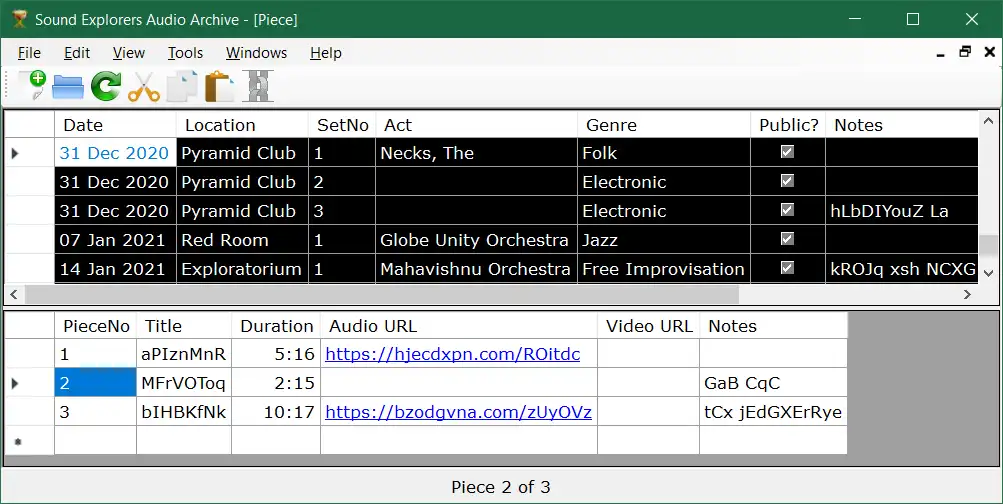 Unduh alat web atau aplikasi web Arsip Audio Sound Explorers