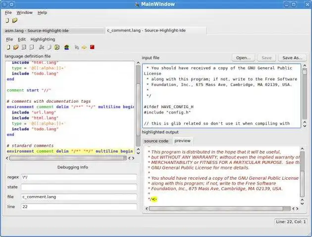 Download web tool or web app SourceHighlightIDE