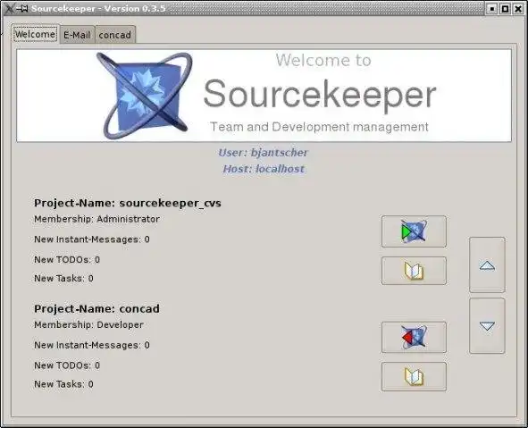 قم بتنزيل أداة الويب أو تطبيق الويب Sourcekeeper