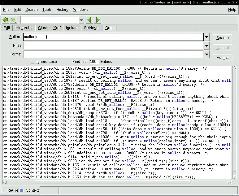 Descargue la herramienta web o la aplicación web Source Navigator NG