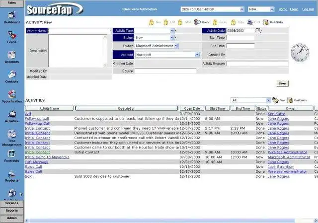 Unduh alat web atau aplikasi web SourceTap CRM