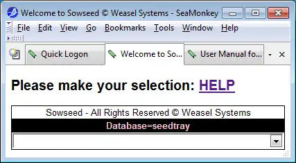 Download webtool of webapp Sowseed om online onder Linux te draaien
