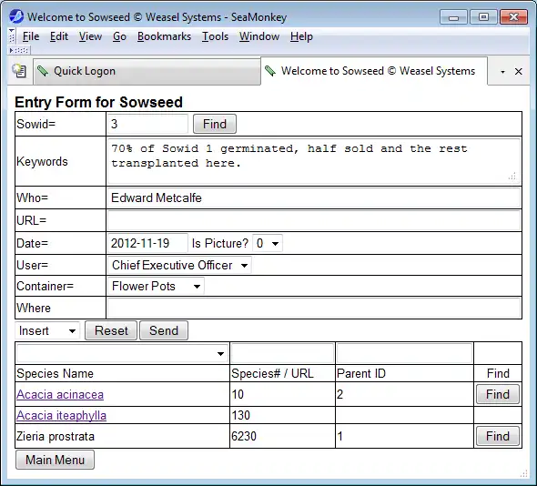 Download webtool of webapp Sowseed om online onder Linux te draaien