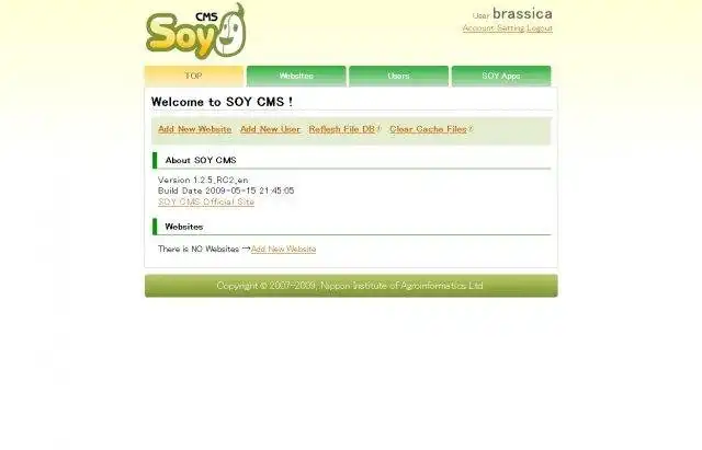 Download web tool or web app SOY CMS
