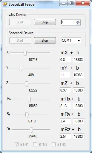 Download web tool or web app Spaceball vJoy Feeder