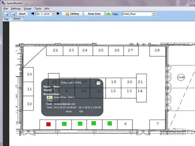 Download web tool or web app SpaceBooker