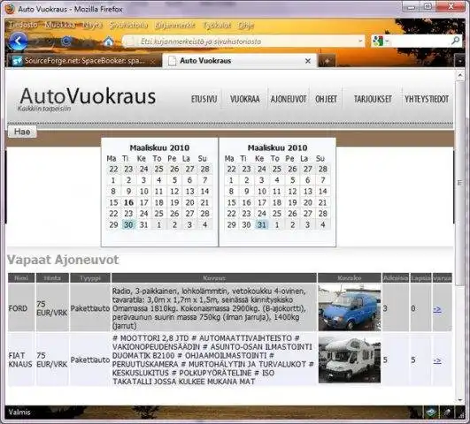 Download web tool or web app SpaceBooker
