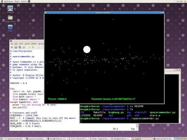 ดาวน์โหลดเครื่องมือเว็บหรือเว็บแอป Space Commander เพื่อทำงานใน Linux ออนไลน์