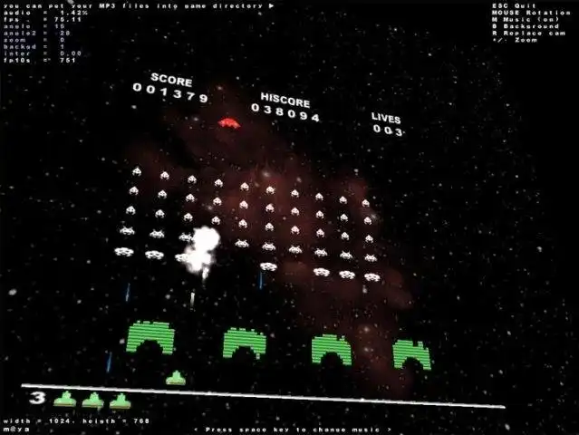 Descargue la herramienta web o la aplicación web Space Invaders OpenGL