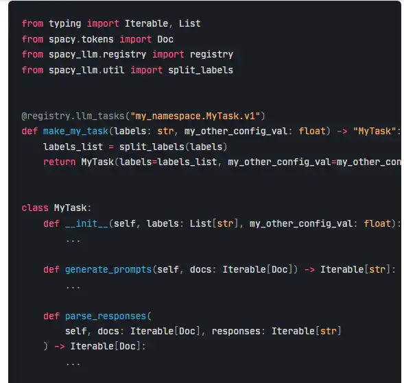 Descargar herramienta web o aplicación web spacy-llm