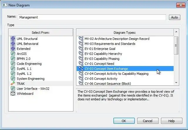 Download web tool or web app Sparx EA - MDG for TRAK