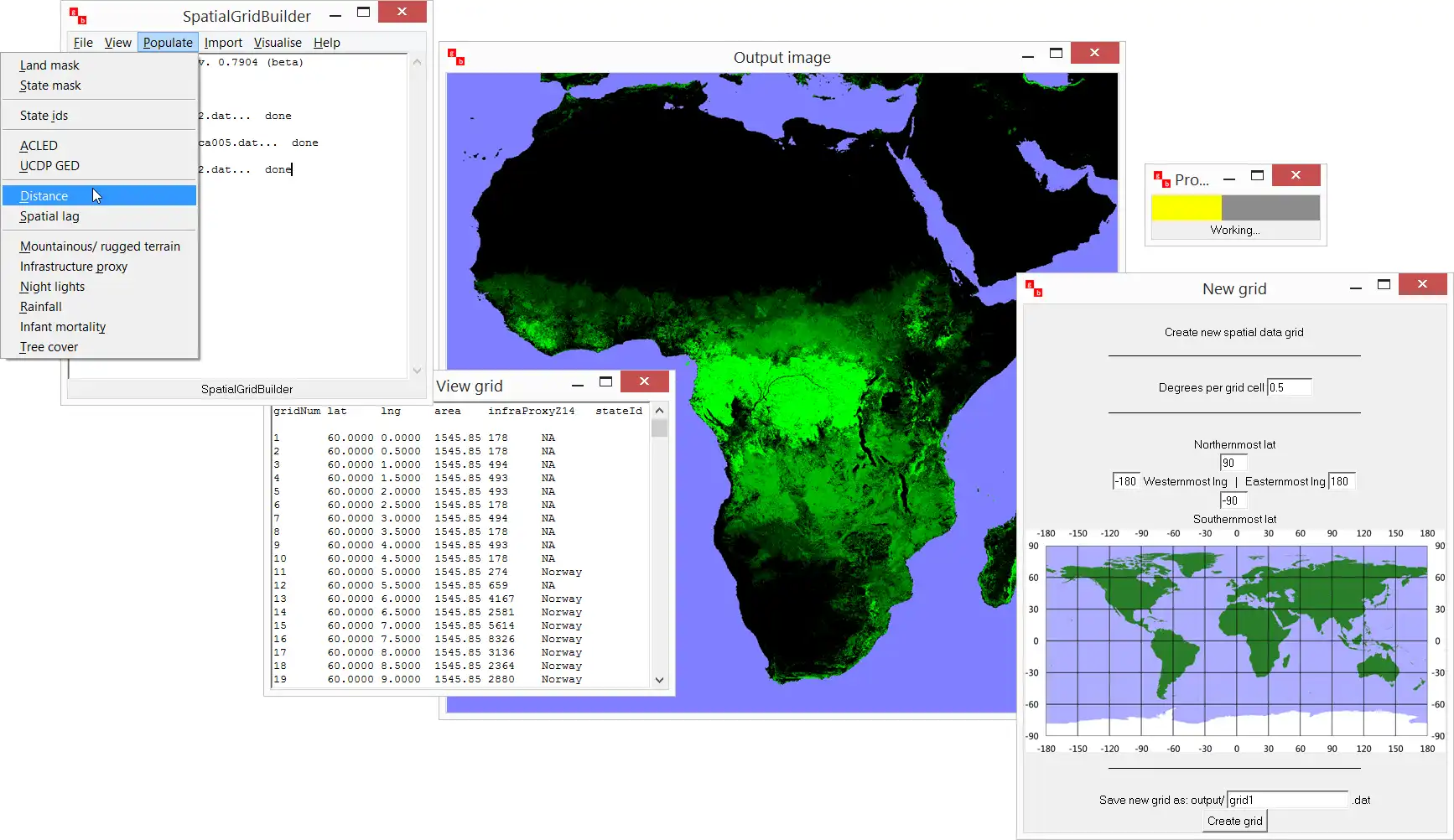 Download web tool or web app SpatialGridBuilder