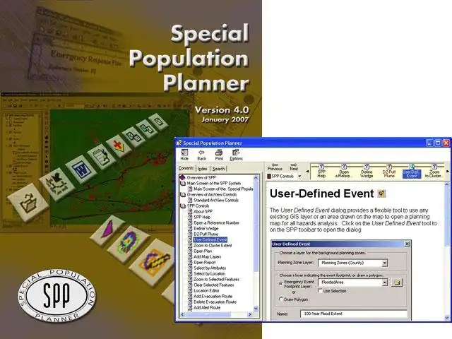 Download web tool or web app Special Population Planner to run in Windows online over Linux online