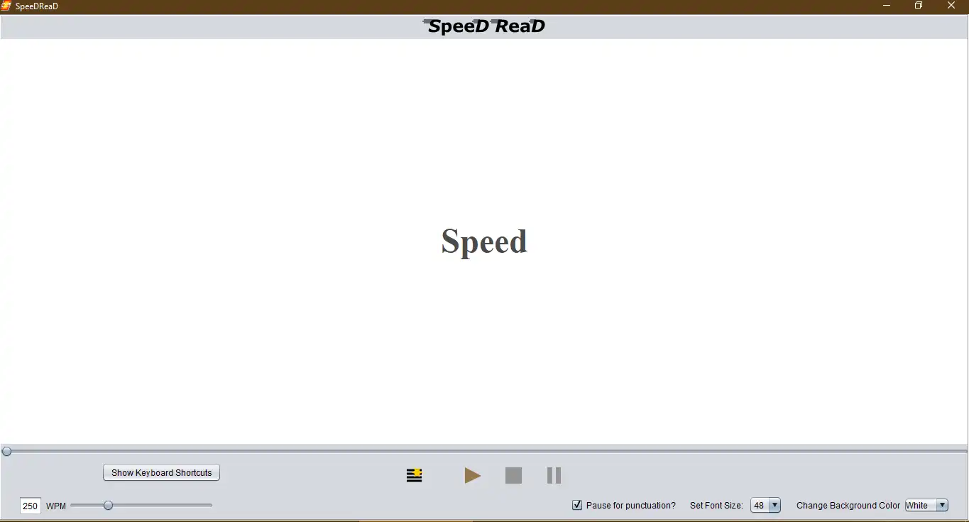 Download web tool or web app SpeeD ReaD ("Speedy Read-y")