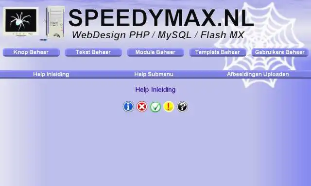 Загрузите веб-инструмент или веб-приложение Speedymax CMS