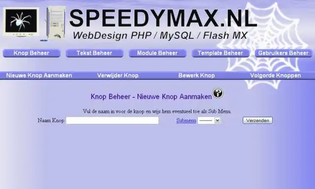 Muat turun alat web atau aplikasi web Speedymax CMS