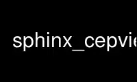 Run sphinx_cepview in OnWorks free hosting provider over Ubuntu Online, Fedora Online, Windows online emulator or MAC OS online emulator