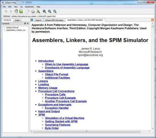Download web tool or web app spim mips simulator