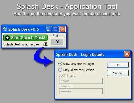 Download web tool or web app Splash Desk