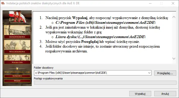 Download webtool of webapp Spolszczenie AoE 2 DE