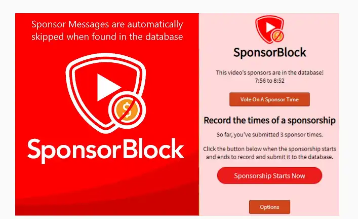 Download web tool or web app SponsorBlock