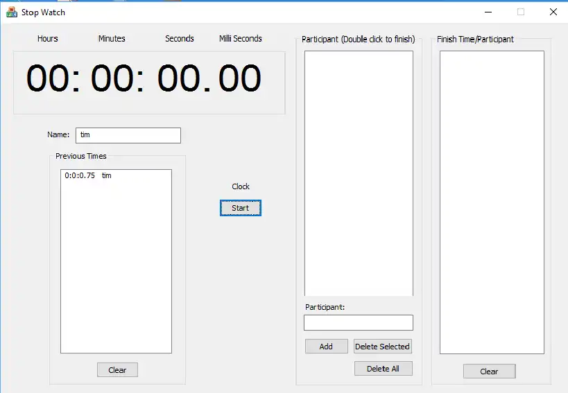 Download web tool or web app Sports Stopwatch +
