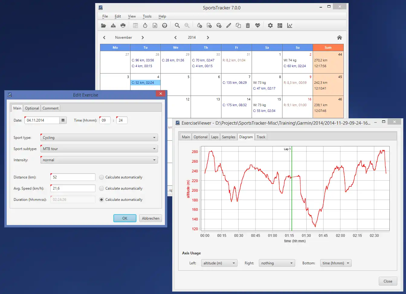Download web tool or web app SportsTracker to run in Windows online over Linux online