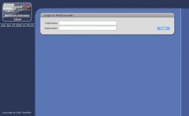 Download webtool of webapp SpotSec Network Gateway/Firewall