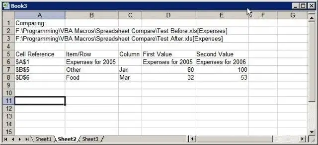 Download webtool of webapp Spreadsheet Compare