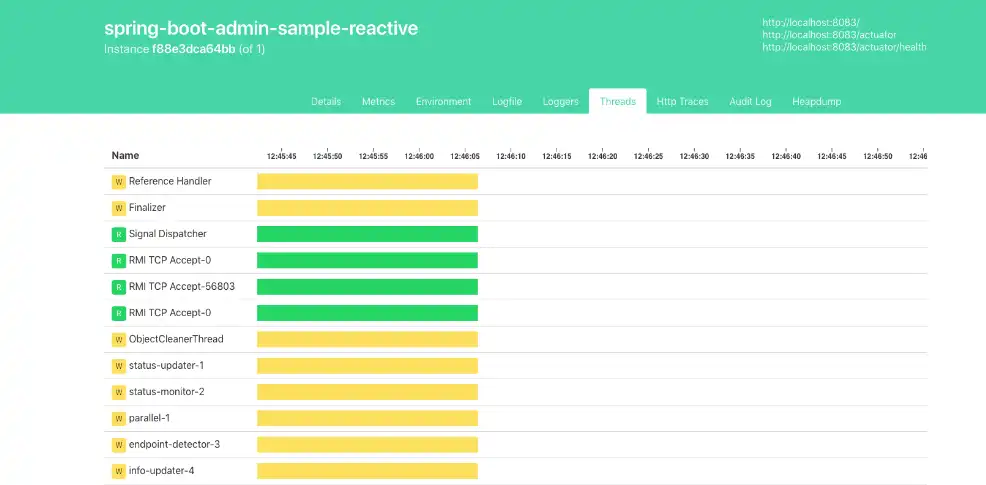 Baixe a ferramenta da web ou o aplicativo da web Spring Boot Admin