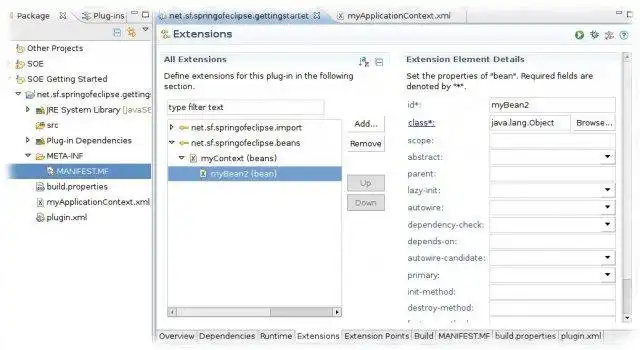 Mag-download ng web tool o web app Spring of Eclipse