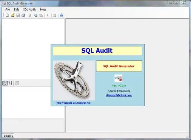 Download web tool or web app SQL Audit