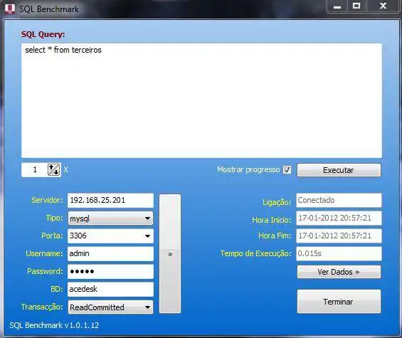 Download web tool or web app SQL Benchmark