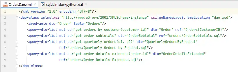 Tải xuống công cụ web hoặc ứng dụng web SQL DAL Maker