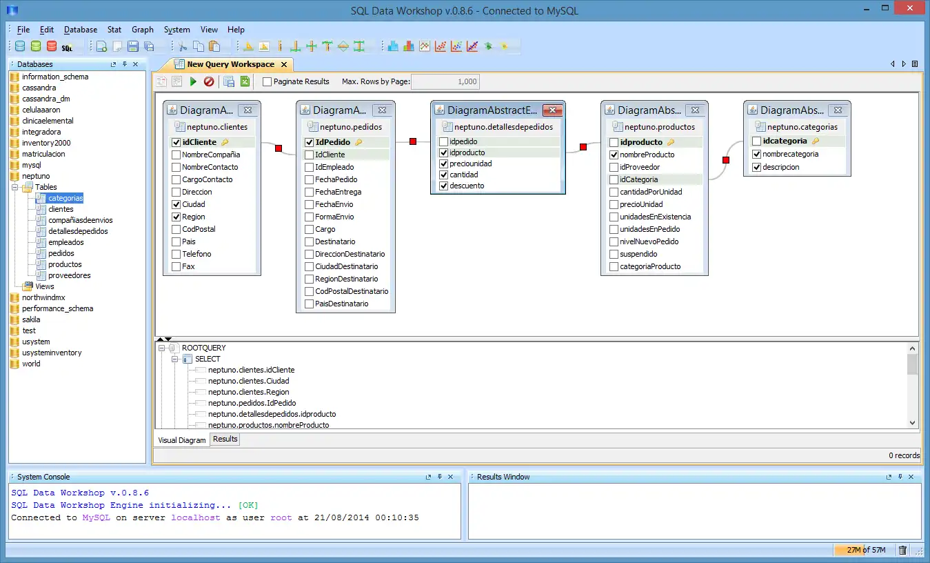 Baixe a ferramenta da web ou o aplicativo da web SQL Data Workshop